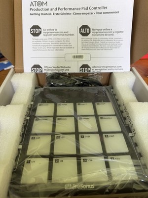 PreSonus ATOM 16-pad Performance Controller - USB-A to USB-B Cable Included