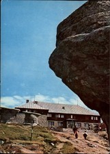 Cabana Babele Bucegi Mountains Romania vintage postcard a398
