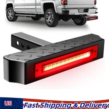 Black Steel Hitch Step w/ LED 6 Mode Lights Fits 2" Receiver – 600 lb