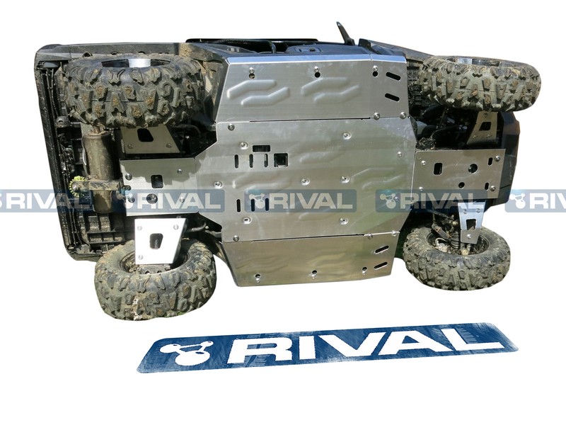 Sabot complet RIVAL aluminium 4mm protection de châssis premium CF Moto
