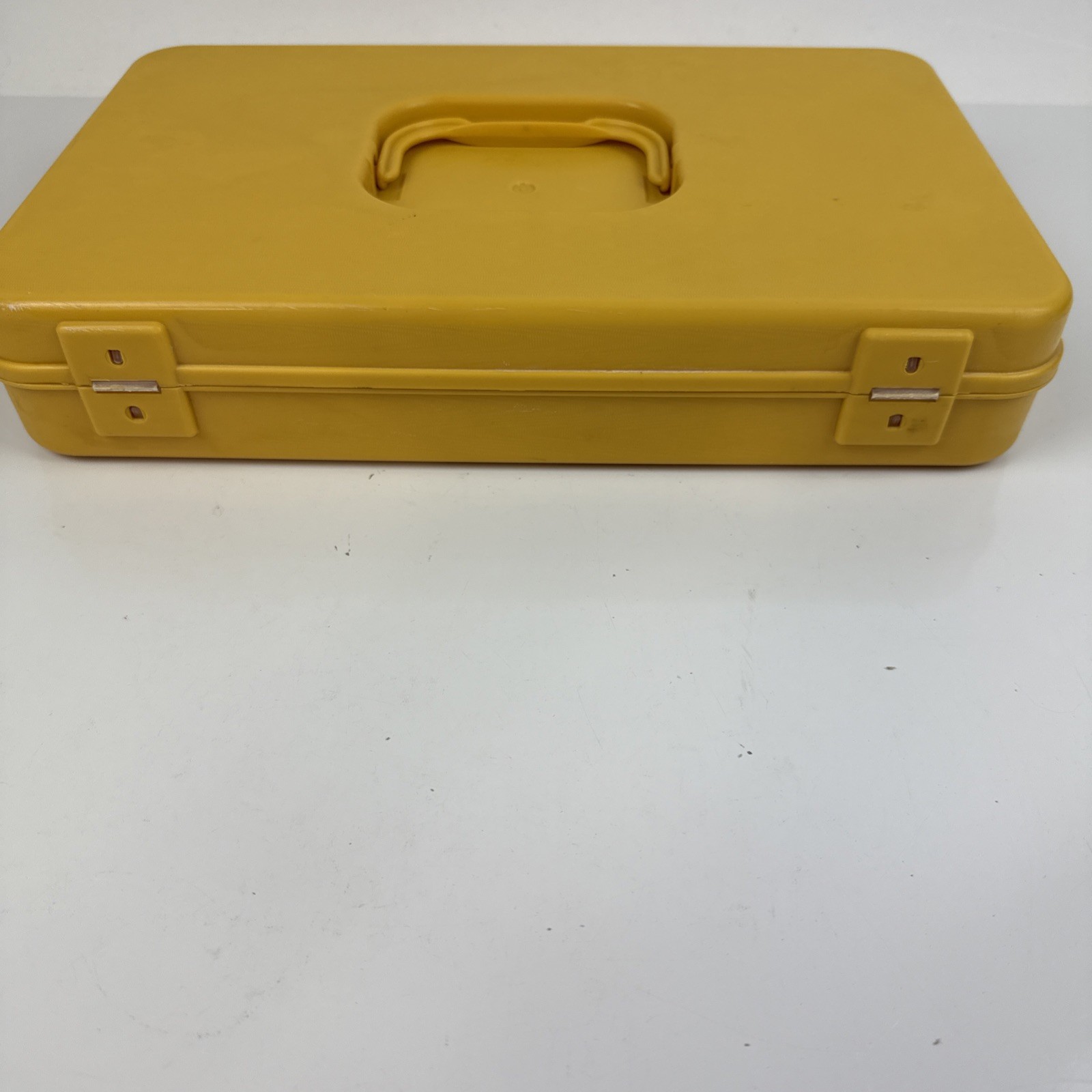 Vintage Wilson Wil-Hold Thread Storage Gold Yellow  Plastic Thread Organization.