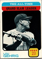 1973 Topps - All-Time Leaders Lou Gehrig #472