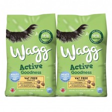 2xWagg Active Goodness Complete Dry Adult Dog Food Chicken & Veg 12kg - 1.42 per kilo
