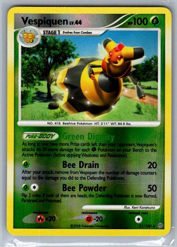POKÉMON TCG VESPIQUEN REVERSE HOLO 31/100 RARE STORMFRONT NEAR MINT