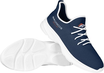 FOCO Men's NFL Team Logo Athletic Shoes Sneakers Denver Broncos, 12, Team Color