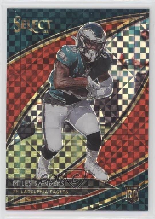 2019 Panini Select Field Level Red Prizm 4/49 Miles Sanders #232 Rookie RC 4l3