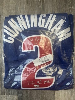 Cade Cunningham Pistons Signed Swingman Jersey "2021 1 Draft Pick" Inscription