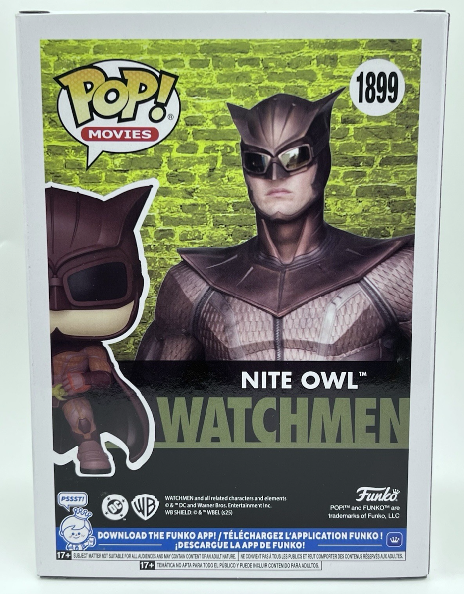 Funko Pop! Nite Owl #1899 Watchmen Exclusive Vinyl Figure +