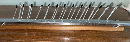Vintage 1950's FOLDING Wall NECKTIE TIE RACK HOLDER Belts Scarves 24 HOOKS Retro - Picture 6 of 7