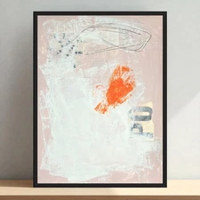 Original Mixed Media Abstract Modern Art Painting 18x24 "Advection" Signed