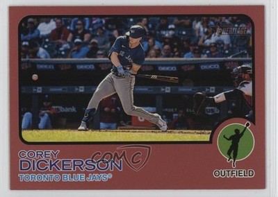 2022 Topps Heritage Target Mega Box Exchange Red Border Corey Dickerson 0t0b