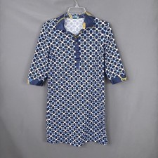 J McLaughlin Dress Womens Medium Elina Catalina Cloth Blue Essex Polo Resort