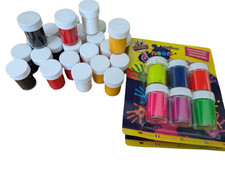 24 Pots Craft Paints & 12 Pots Finger Paints Non Toxic Painting Children Crafts