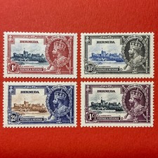 Bermuda Stamps, 1935 KGV Silver Jubilee Set. SG# 94-7. MVLH