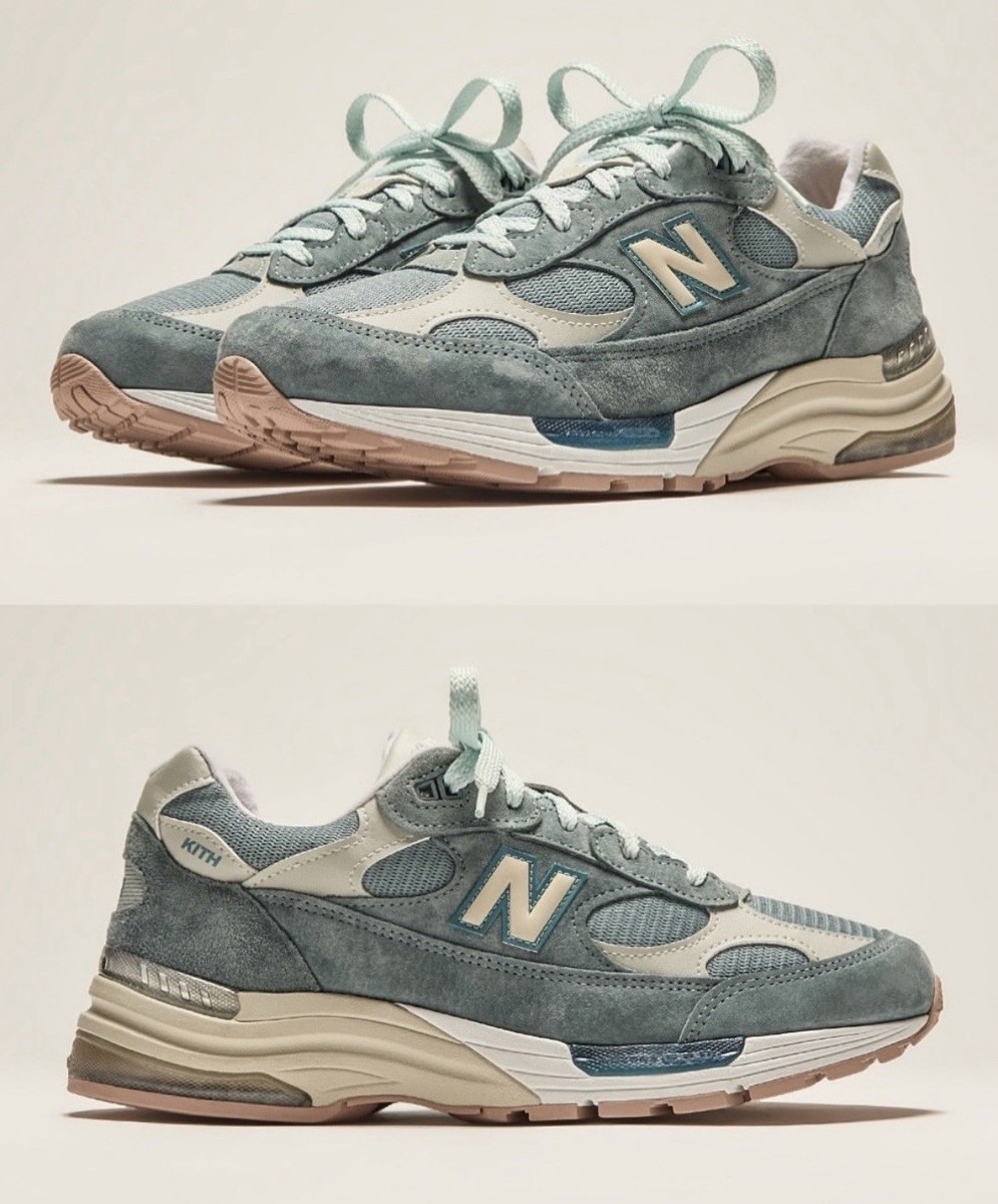 KITH × New Balance Osaka 992 Light Blue Suede U992KT Men's KITH × New Balance Osaka 992 Light Blue Suede U992KT Men's