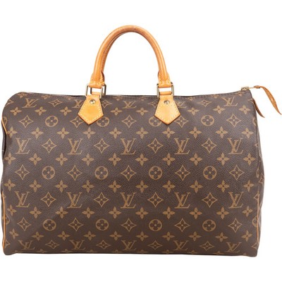 Louis Vuitton Monogram Canvas Speedy 40 Handbag Bag
