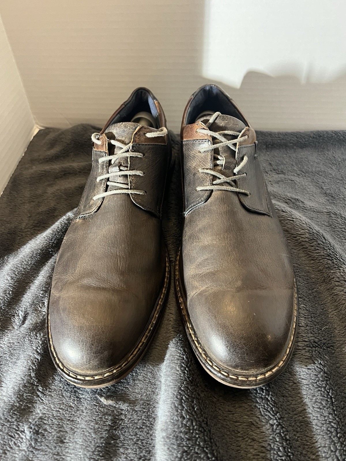 SAOLA scarpe oxford josef seibel Earl punta liscia derby uomo taglia 12(46)nuove senza scatola