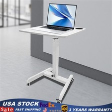 Mobile Standing Desk Rolling Laptop/Mobile Desk Adjustable Height Office Desk