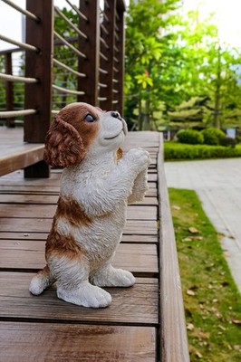 Hi Line Gift Ltd Praying Cavalier King Charles Spaniel Puppy Statue Figurine