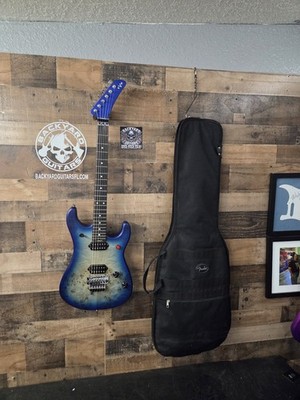 EVH 5150 Series Deluxe Poplar Burl Aqua Burst W/ Bag