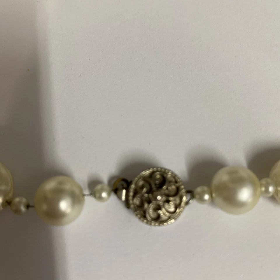 Colar de pérolas barrocas de água doce pendurado 14 pol. mais brincos perfurados - Imagem 3 de 4