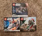 NEW LOT OF 3 LEGO Star Wars Microfighter 75224 75295 75344 Maul Solo Boba Fett
