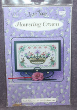 FLOWERING CROWN cross stitch pattern WITH BEADS Just Nan
