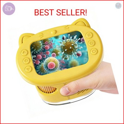 1000X Handheld Digital Microscope for Kids, 4K Wonder Quest Microscope with 2.4''