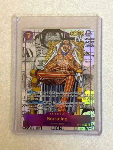 ONE PIECE Borsalino SEC OP16-073 Manga Alt Art The Time Of Battle OP-16 English