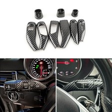 F&uuml;r W205 W176 W204 X166 ABS Kohlefaser Wischer Shift Hebel Cruise Knopfabdeckung
