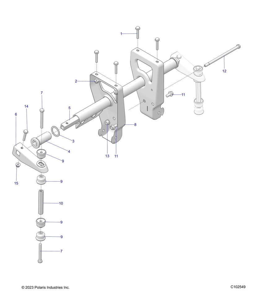 Estabilizador de haste Polaris Linkage, peça original do fabricante 5020827, Qtd. 1 - Imagem 2 de 2