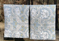William Morris HONEYSUCKLE Quilted King Shams PAIR Arts & Crafts