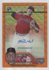 2023 Chrome Update Orange Wave Refractor 10/25 Peyton Battenfield Auto 0x0k