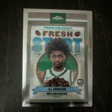 Topps 2024-25 Chrome AJ Johnson Fresh Start #FS-13 Rookie Milwaukee Bucks NBA