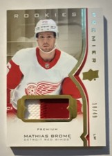 Upper Deck Premier Mathias Brome Rookie Patch /49 Detroit Red Wings #79