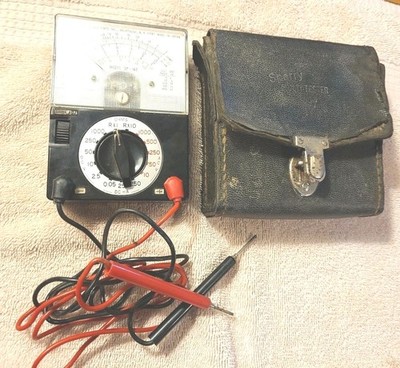A.W. Sperry SP-140 Analog Multimeter w/ Leads VINTAGE, Tested and working Tool