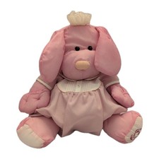 Puffalump Puppy Dog Fisher Price 1986 Pink Romper Plush Vintage Baby Infant