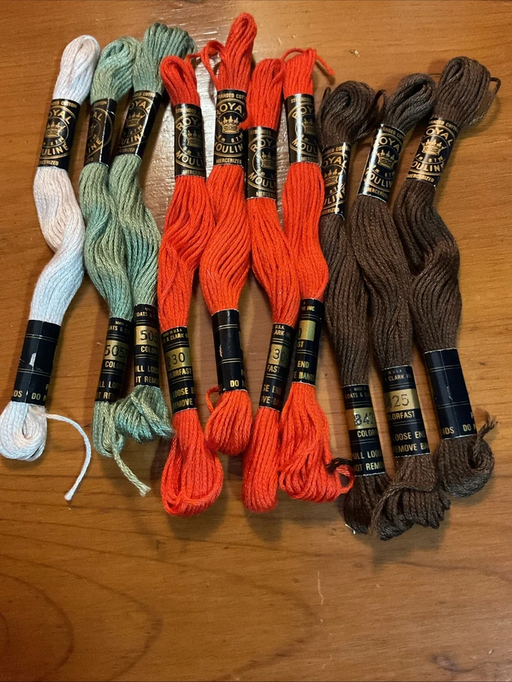 New (10) Royal Mouline Cotton Embroidery Thread Mixed Colors USA Made - Image 2 of 3