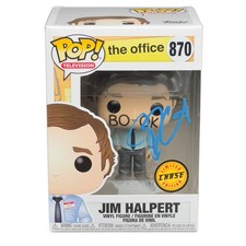 John Krasinski Signed Jim Halpert Funko Pop 870 The Office Beckett Authentic!!