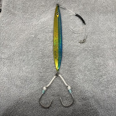 Mustad Rip Roller 500 Gram Jig Custom Rigged Big Game With Leader Assist Hooks