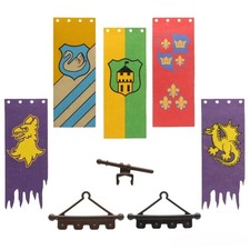 Playmobil castello dei cavalieri striscione cigno giglio castello torre...