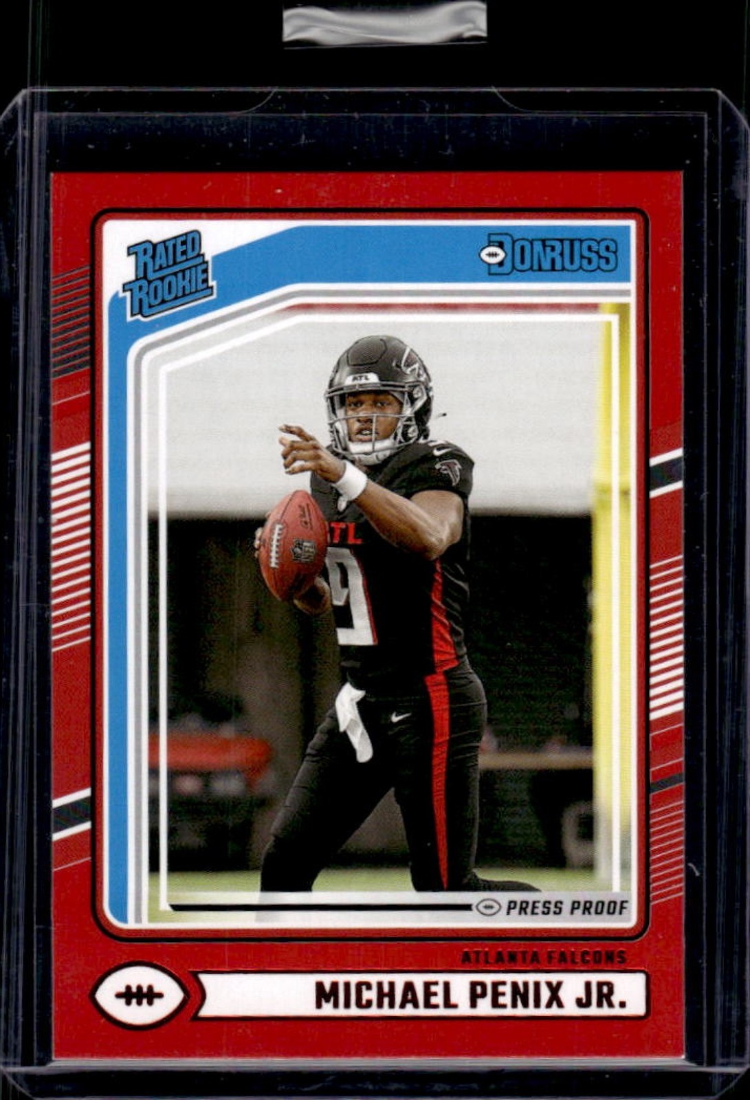 2024 Donruss Michael Penix Jr. Press Proof Red Rated Rookie #308 Falcons