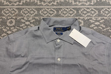 New Polo Ralph Lauren Men's Slim Fit Button Up Shirt - Size 16.5 32/33 - Gray