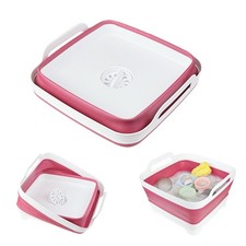 GIMWA Collapsible Wash Basin for Baby Bottles - 2.4 Medium, Viva Magenta
