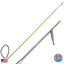 Scuba Choice 5ft Fiber Glass Spear Pole 12" Stainless Single Barb Tip Black