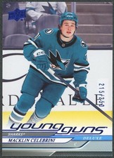 2024/25 Upper Deck Macklin Celebrini Young Guns Deluxe /250 #451