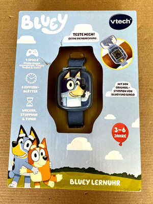 VTECH  Lernspielzeug Bluey-Lernuhr