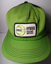 1980s Old Vintage CARGILL FARM SEED PATCH SNAPBACK TRUCKER HAT CAP MADE IN USA