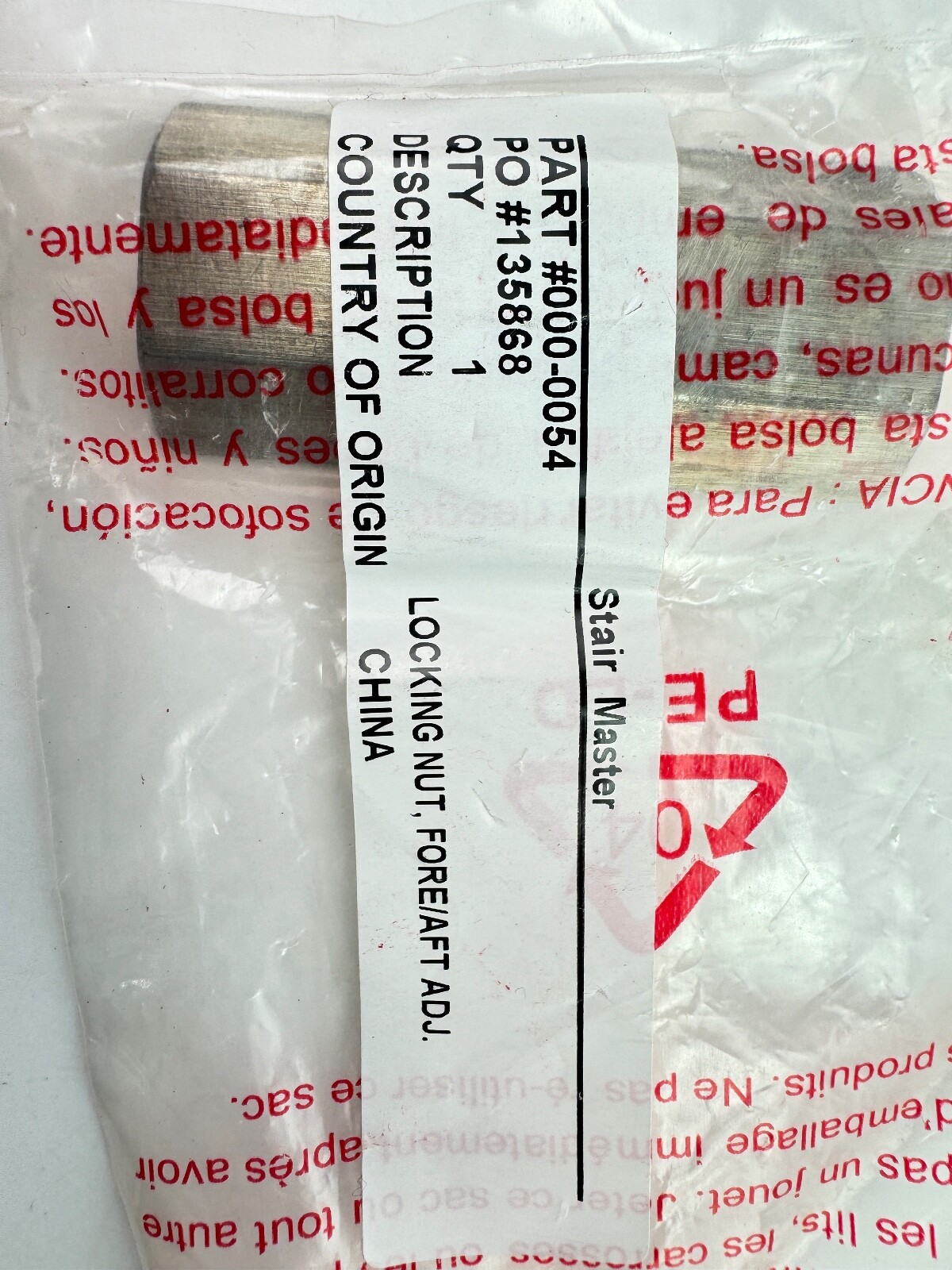 Stair Master / Schwinn 000-0054 Locking Nut *LOT OF 4*