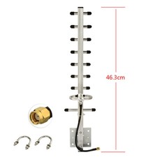 2pcs 1990-2170MHz 12DB 3G/4G 2100Mhz Yagi Antenna RP-SMA male plug connector